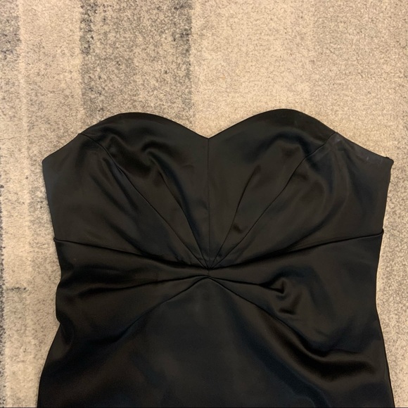 Stunning sweetheart neckline strapless fitted black dress size 12 - Picture 4 of 5